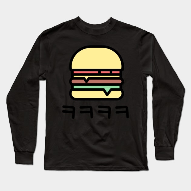 Laughing Hamburger | K-Pop Hangul Long Sleeve T-Shirt by MeatMan